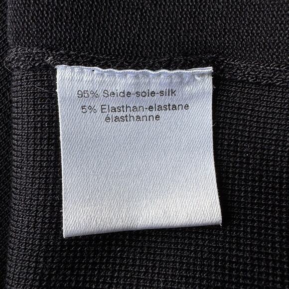 Vintage AKRIS for Bergdorf Goodman Silk Knit Knee Length Ribbon Dress - Picture 10 of 12